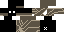Minecraft skin texture, 64x32 legacy pixels