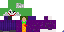 Minecraft skin texture, 64x32 legacy pixels