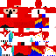 Minecraft skin texture, 64x64 pixels