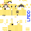 Minecraft skin texture, 64x64 pixels