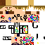 Minecraft skin texture, 64x64 pixels