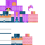 Minecraft skin texture, 64x64 pixels