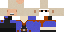 Minecraft skin texture, 64x32 legacy pixels