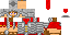 Minecraft skin texture, 64x32 legacy pixels