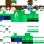 Minecraft skin texture, 64x64 pixels