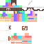 Minecraft skin texture, 64x64 pixels
