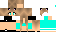 Minecraft skin texture, 64x32 legacy pixels
