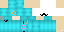 Minecraft skin texture, 64x32 legacy pixels