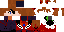 Minecraft skin texture, 64x32 legacy pixels