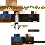 Minecraft skin texture, 64x64 pixels