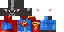 Minecraft skin texture, 64x32 legacy pixels