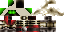 Minecraft skin texture, 64x32 legacy pixels
