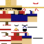 Minecraft skin texture, 64x64 pixels