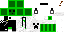 Minecraft skin texture, 64x32 legacy pixels