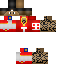 Minecraft skin texture, 64x64 pixels
