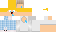 Minecraft skin texture, 64x32 legacy pixels