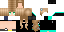 Minecraft skin texture, 64x32 legacy pixels
