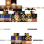 Minecraft skin texture, 64x64 pixels