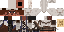 Minecraft skin texture, 64x32 legacy pixels