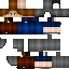 Minecraft skin texture, 64x64 pixels