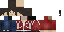 Minecraft skin texture, 64x32 legacy pixels