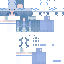 Blue Minecraft skin texture, 64x64 pixels
