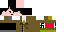 Minecraft skin texture, 64x32 legacy pixels