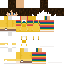 Minecraft skin texture, 64x64 pixels