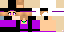 Minecraft skin texture, 64x32 legacy pixels