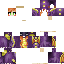Minecraft skin texture, 64x64 pixels