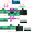 Minecraft skin texture, 64x64 pixels