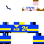 Minecraft skin texture, 64x64 pixels
