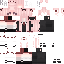 Red Minecraft skin texture, 64x64 pixels