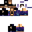 Blue Minecraft skin texture, 64x64 pixels