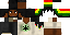 Minecraft skin texture, 64x32 legacy pixels