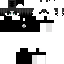 Black Minecraft skin texture, 64x64 pixels