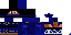 Minecraft skin texture, 64x32 legacy pixels
