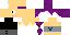 Minecraft skin texture, 64x32 legacy pixels