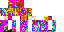 Minecraft skin texture, 64x32 legacy pixels
