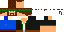 Minecraft skin texture, 64x32 legacy pixels
