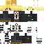 Gray Minecraft skin texture, 64x64 pixels