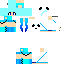 Minecraft skin texture, 64x64 pixels
