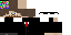 Black Minecraft skin texture, 64x32 legacy pixels
