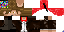Minecraft skin texture, 64x32 legacy pixels