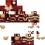 Minecraft skin texture, 64x64 pixels