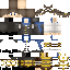 Minecraft skin texture, 64x64 pixels