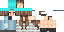 Minecraft skin texture, 64x32 legacy pixels