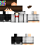 Minecraft skin texture, 64x64 pixels