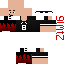 Minecraft skin texture, 64x64 pixels