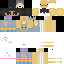Minecraft skin texture, 64x64 pixels